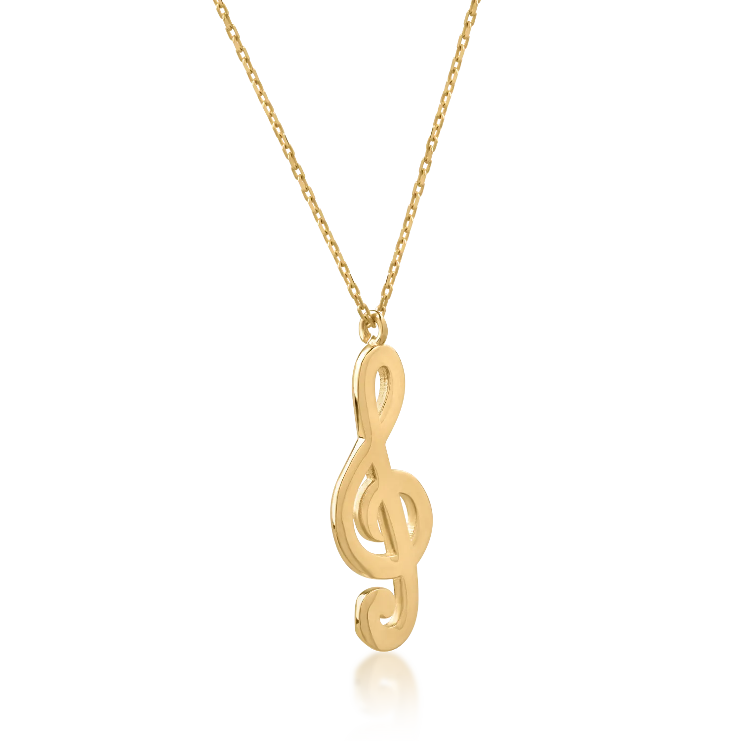 14K yellow gold pendant necklace