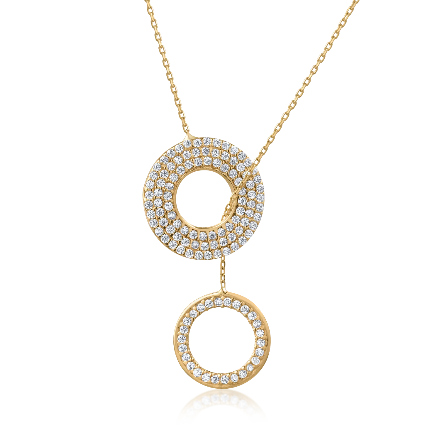 14K yellow gold pendant necklace