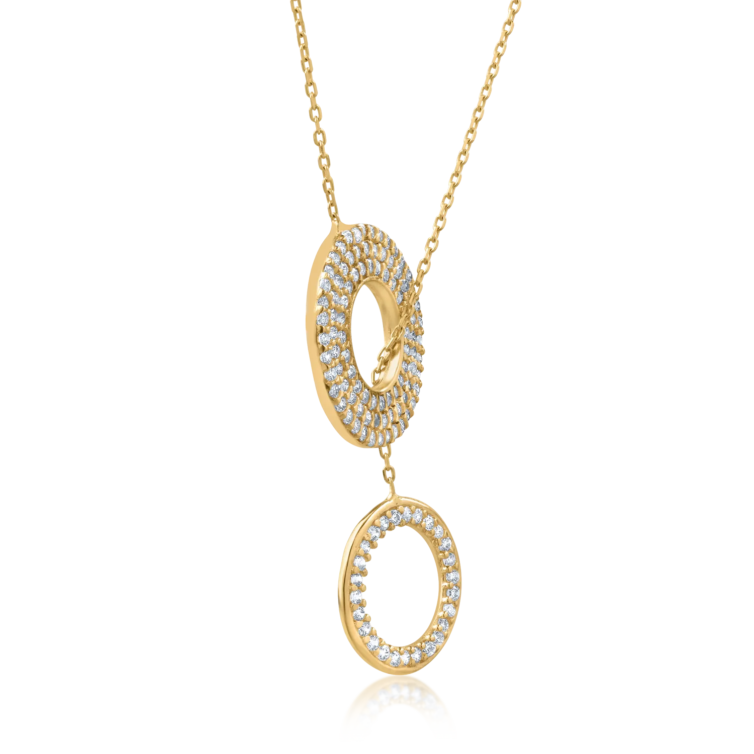 14K yellow gold pendant necklace