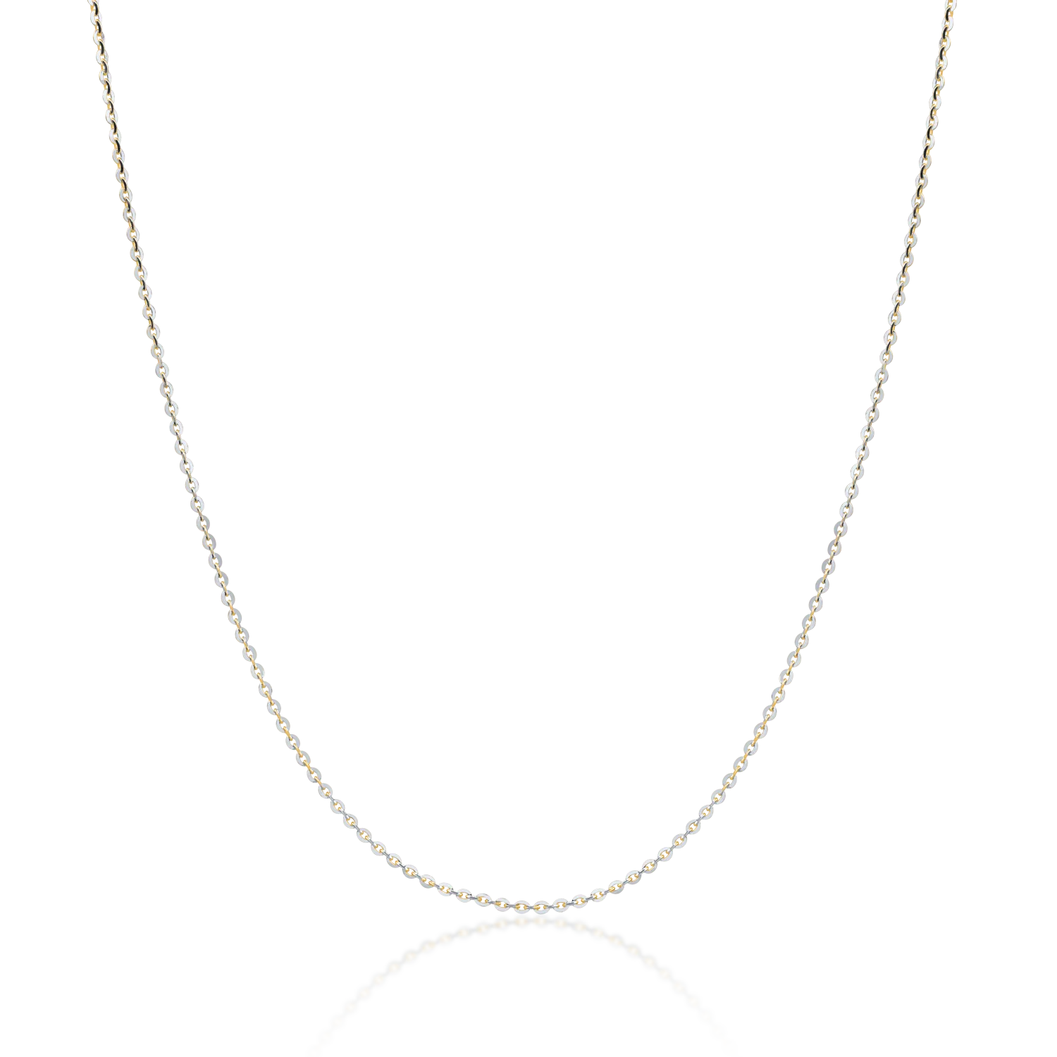 14K yellow-white gold chain