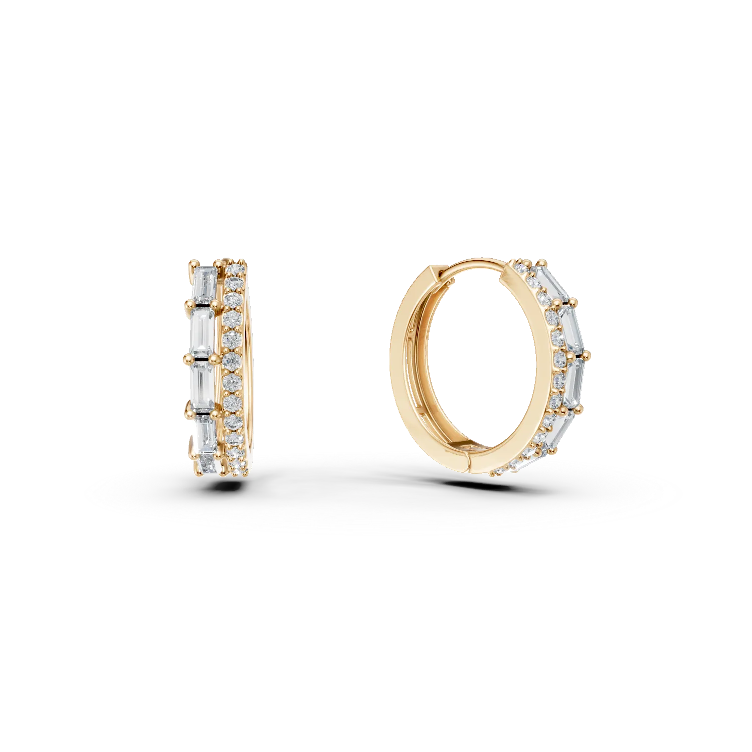 Обеци от 14K жълто злато