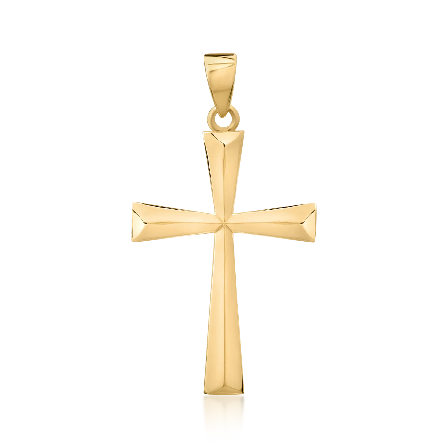 14K yellow gold cross pendant