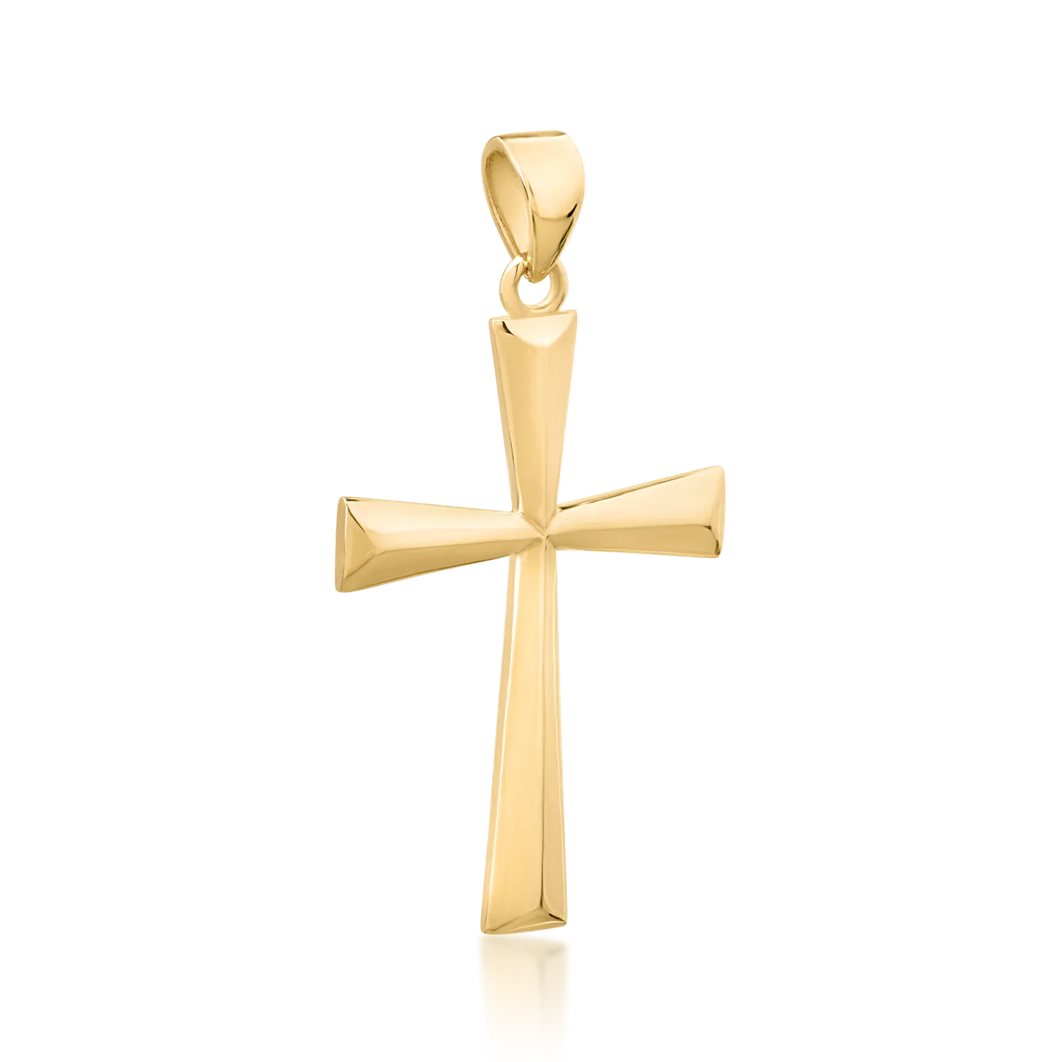 14K yellow gold cross pendant