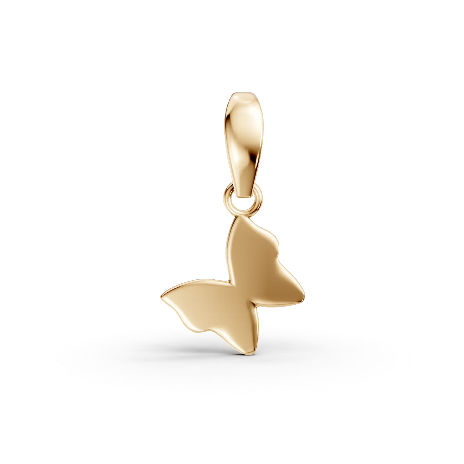 Висулка пеперуда от 14K жълто злато