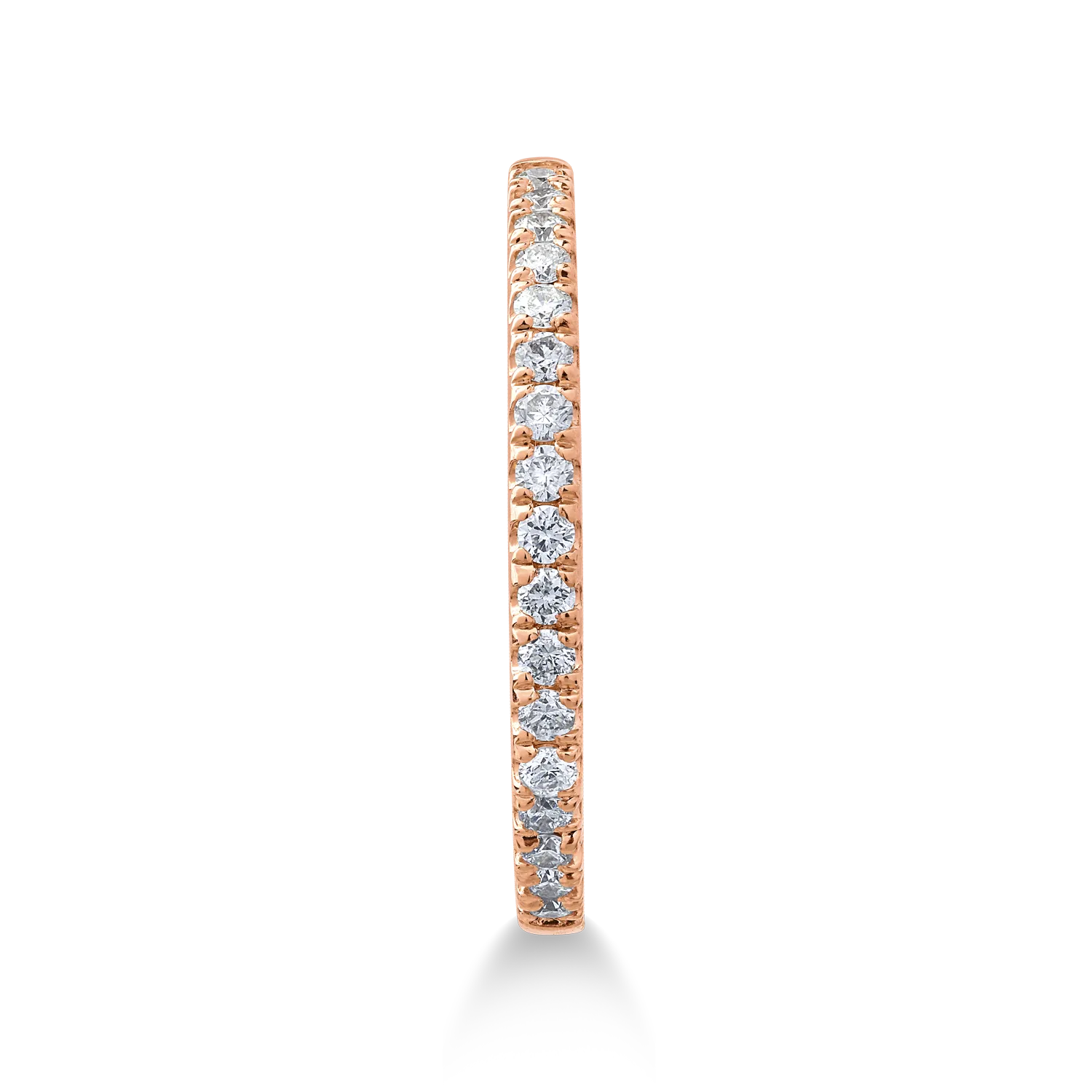14K rose gold ring with 0.17ct diamonds