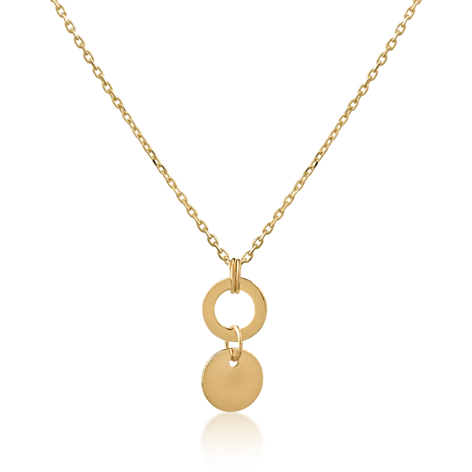 14K yellow gold pendant chain