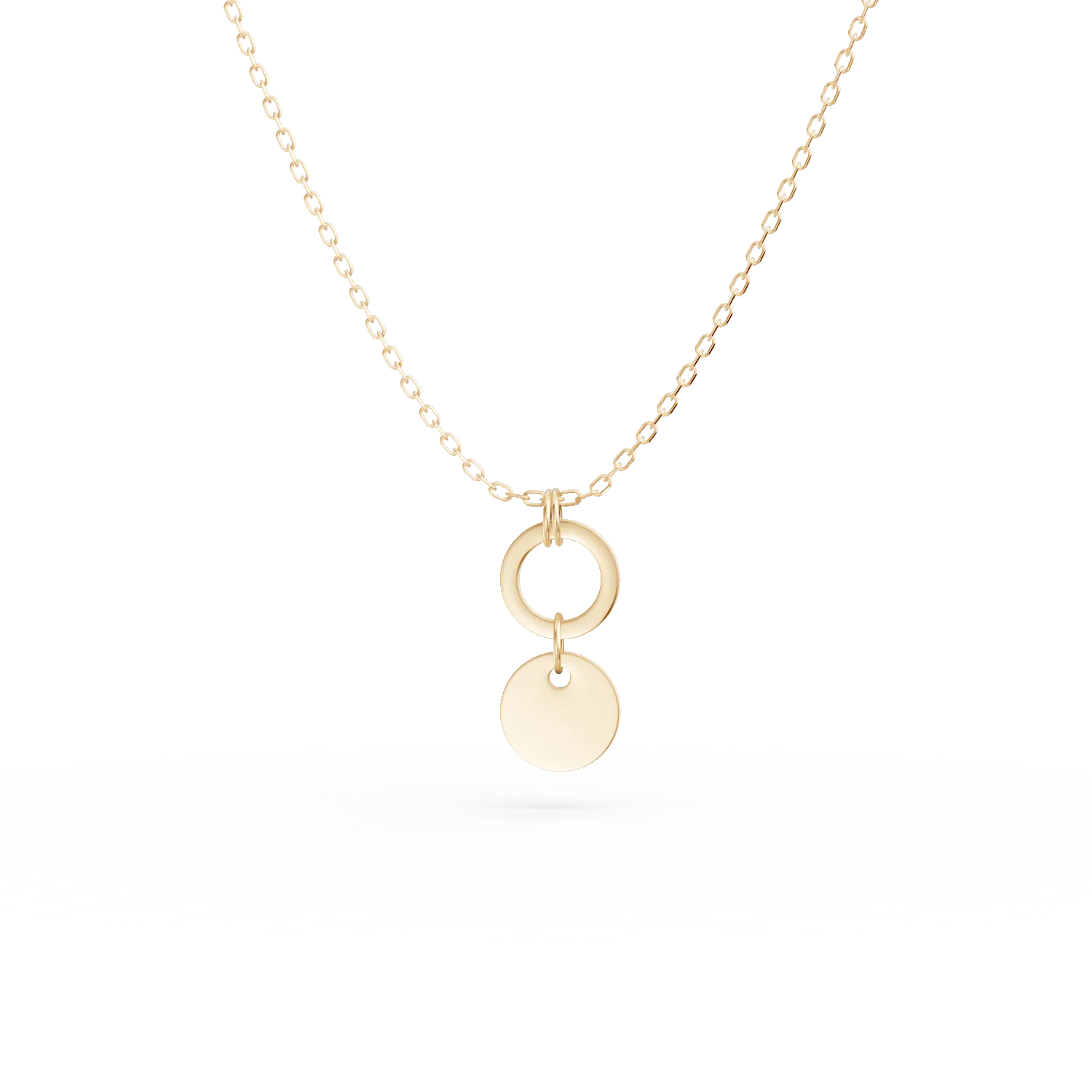 14K sárga arany függőlánc-171489