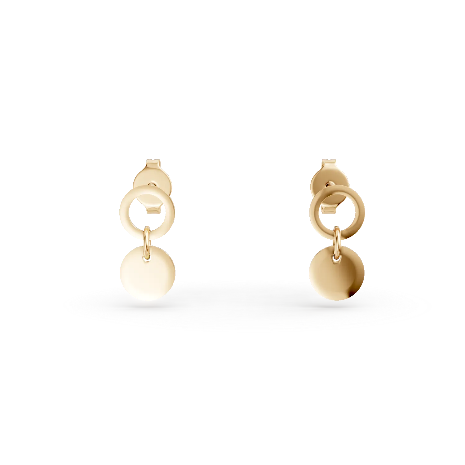 14K yellow gold earrings