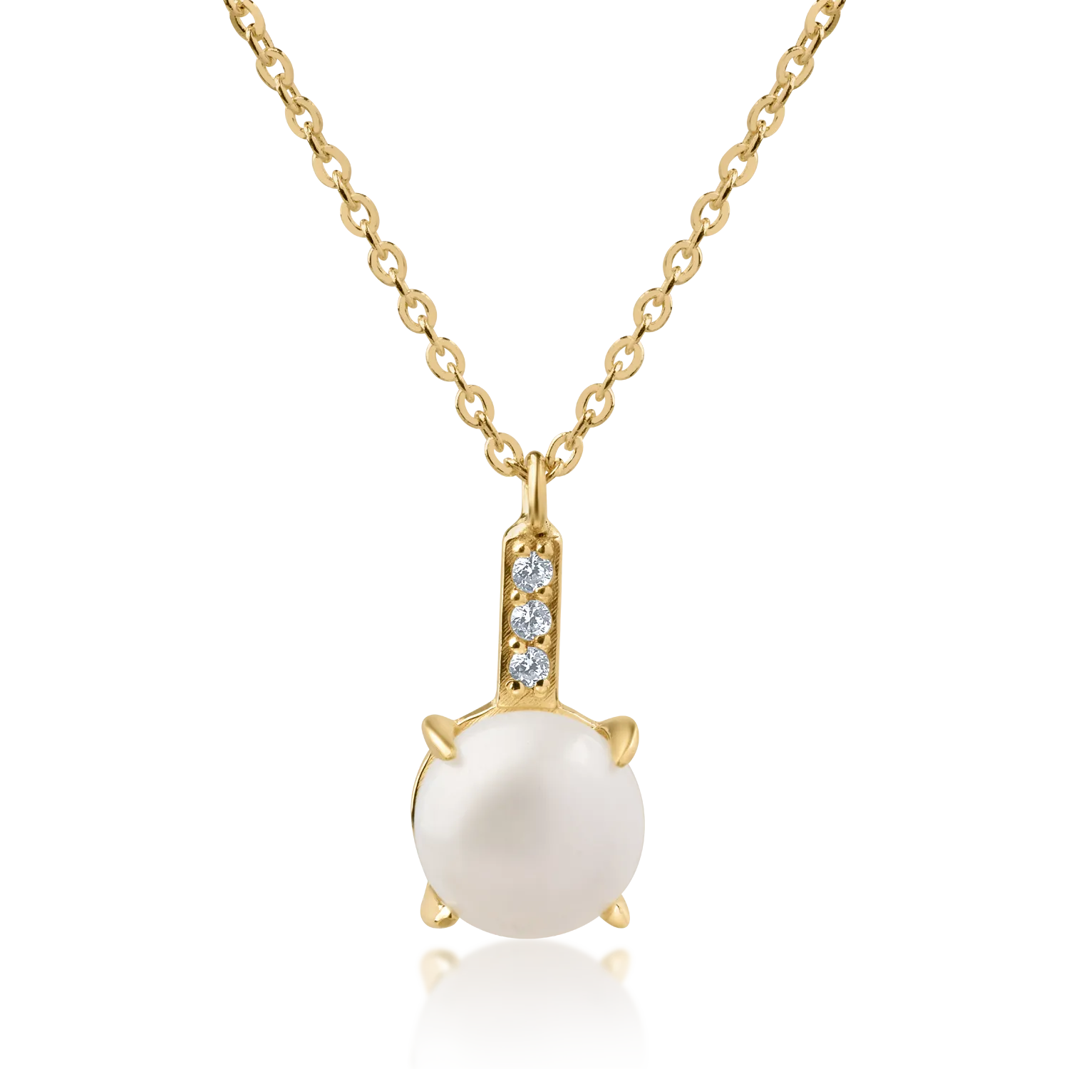 Колие с медальон от 14K жълто злато