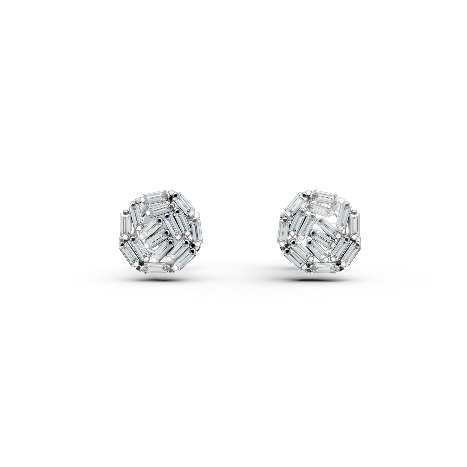 Cercei din aur alb cu diamante de 0.51ct-128630