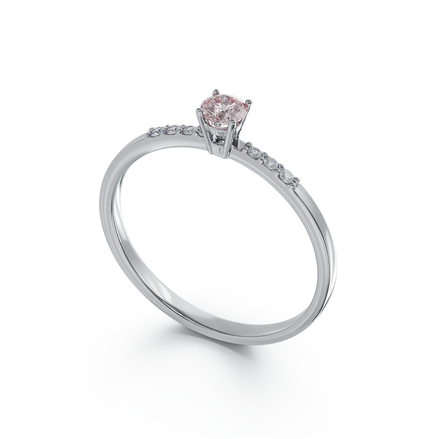 14K white gold engagement ring