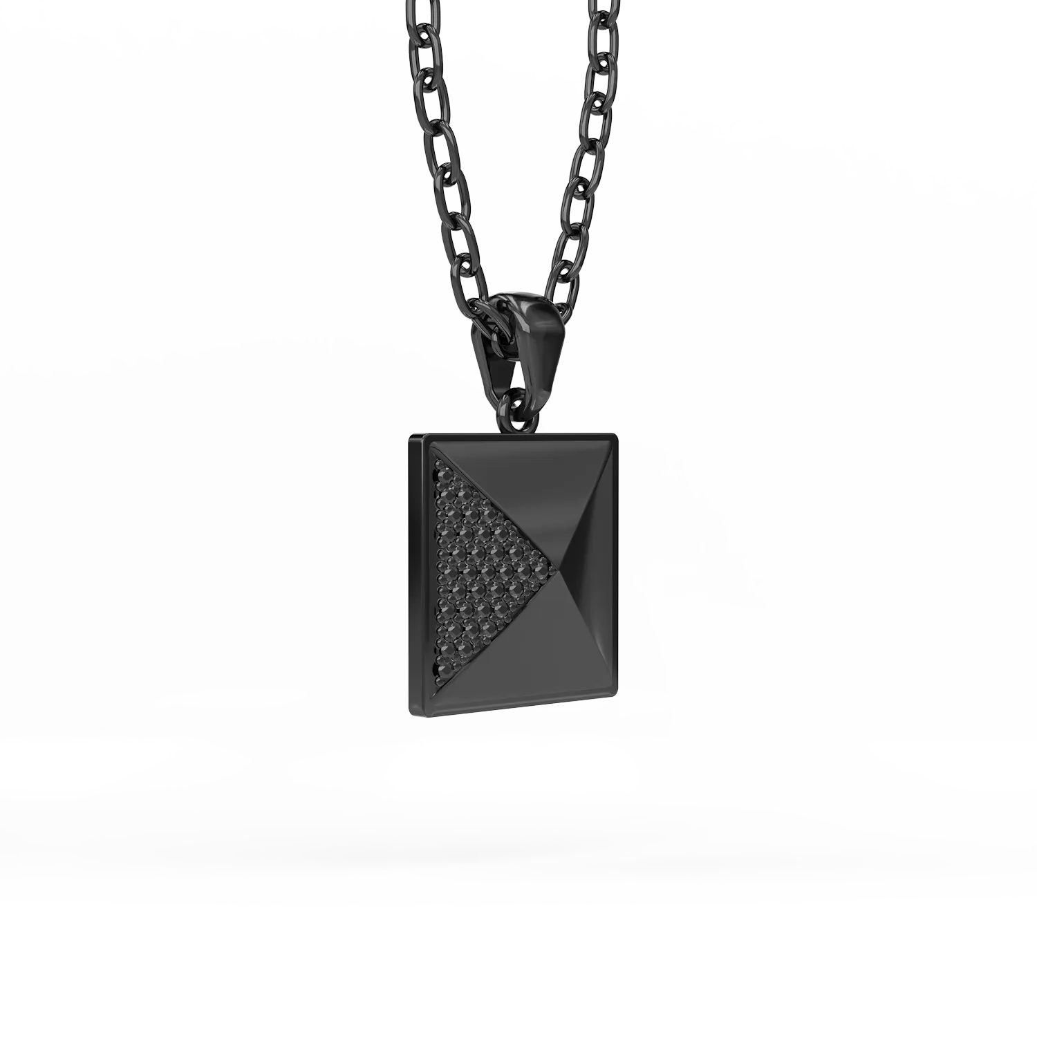 Lant cu pandantiv Silver Pyramid