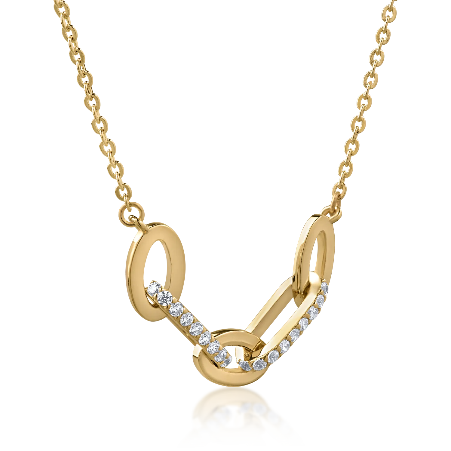 14K yellow gold pendant necklace