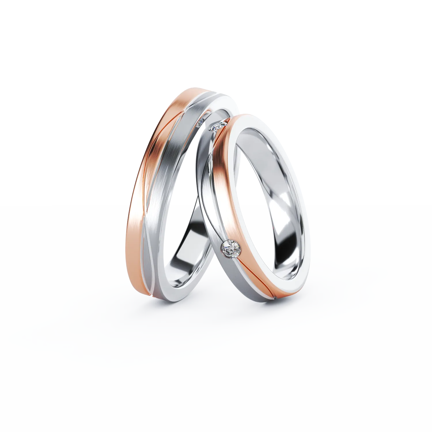CYRA gold wedding rings