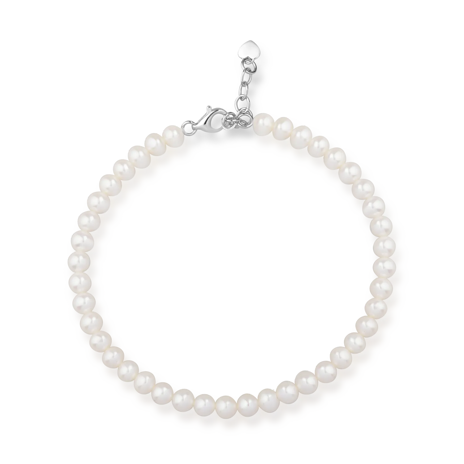 White gold bracelet with 22.5ct fresh water pearls