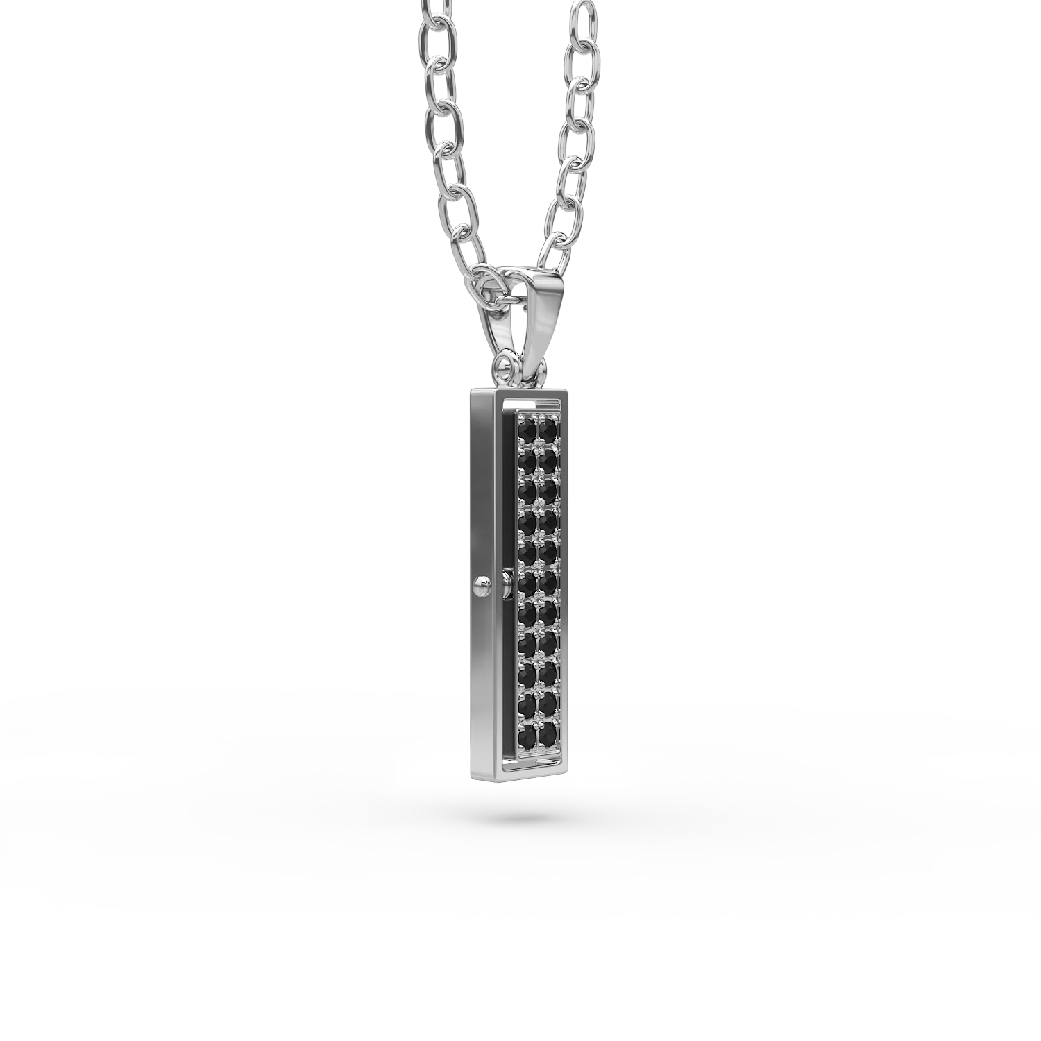 Silver Towers pendant necklace