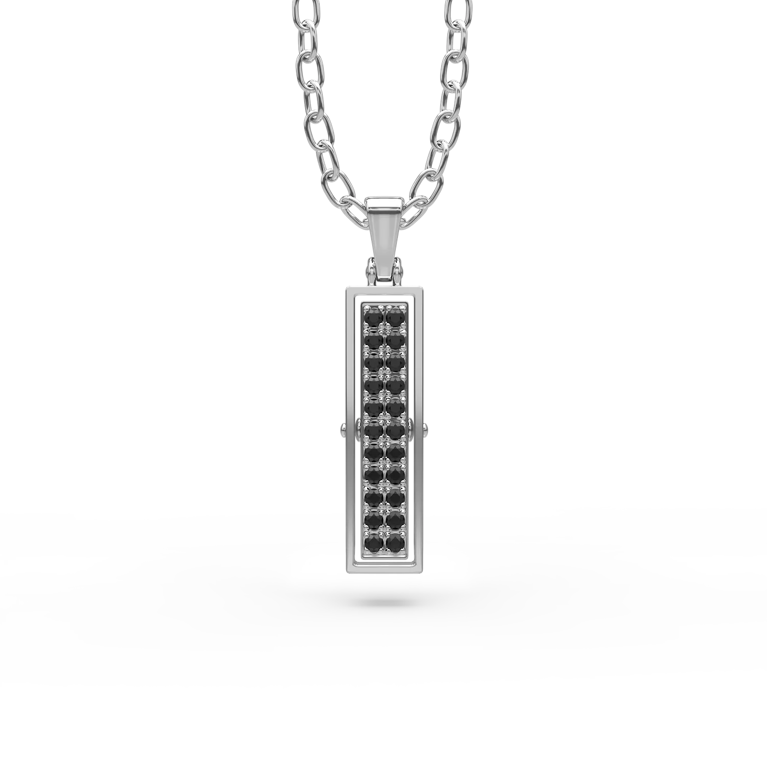 Silver Towers pendant necklace-187351
