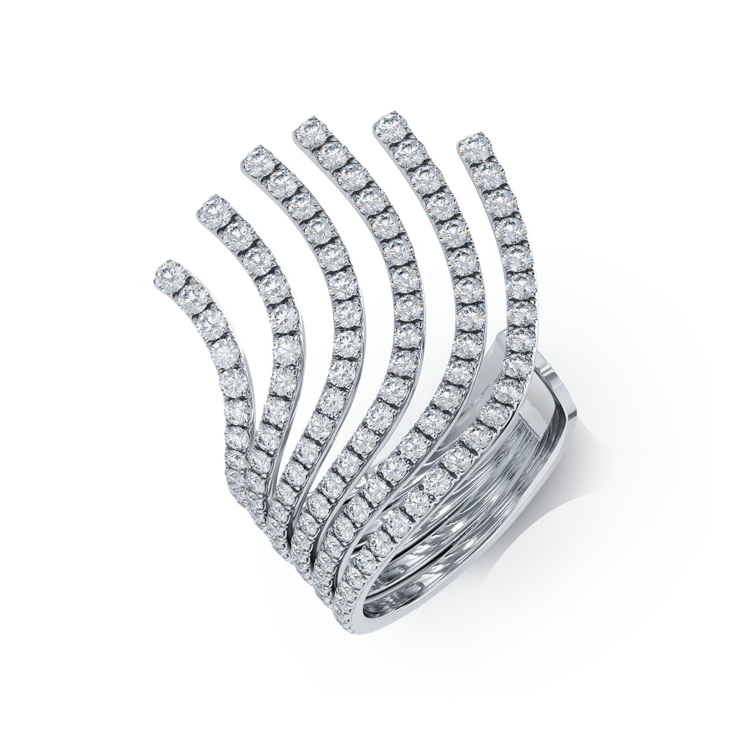 Pierścionek z białego złota z 2.1ct diamentami-159261