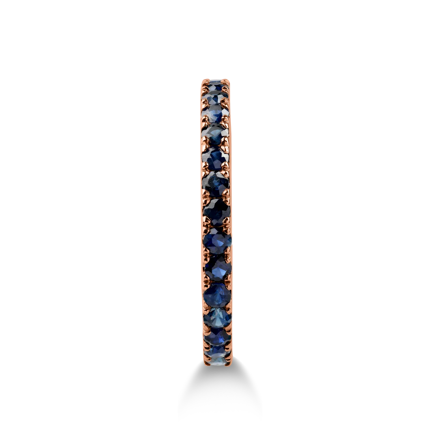 18K rose gold ring with 0.58ct sapphires