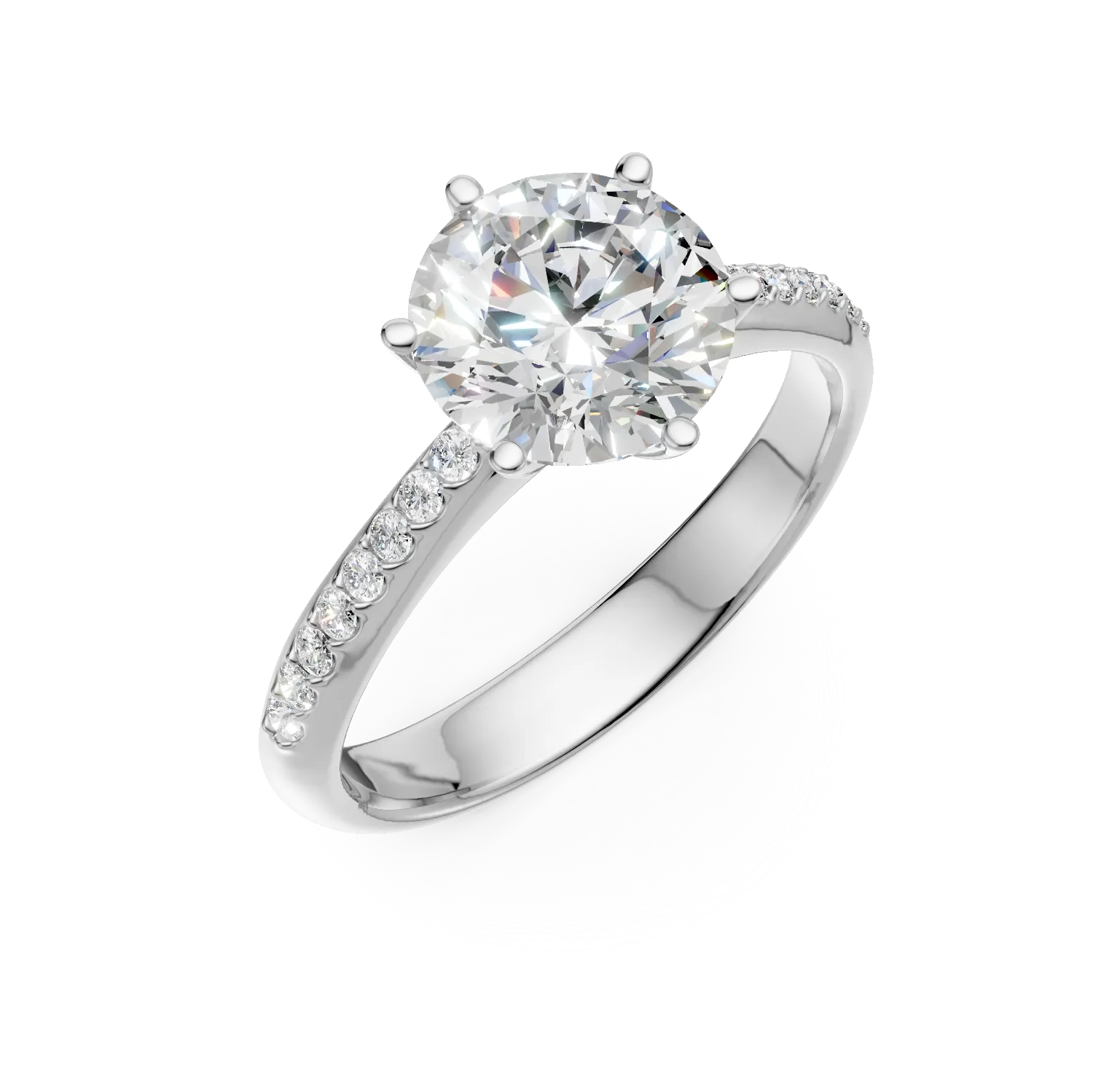 Fehérarany eljegyzési gyűrű 2.01ct gyémánttal és 0.14ct gyémánttal-151603