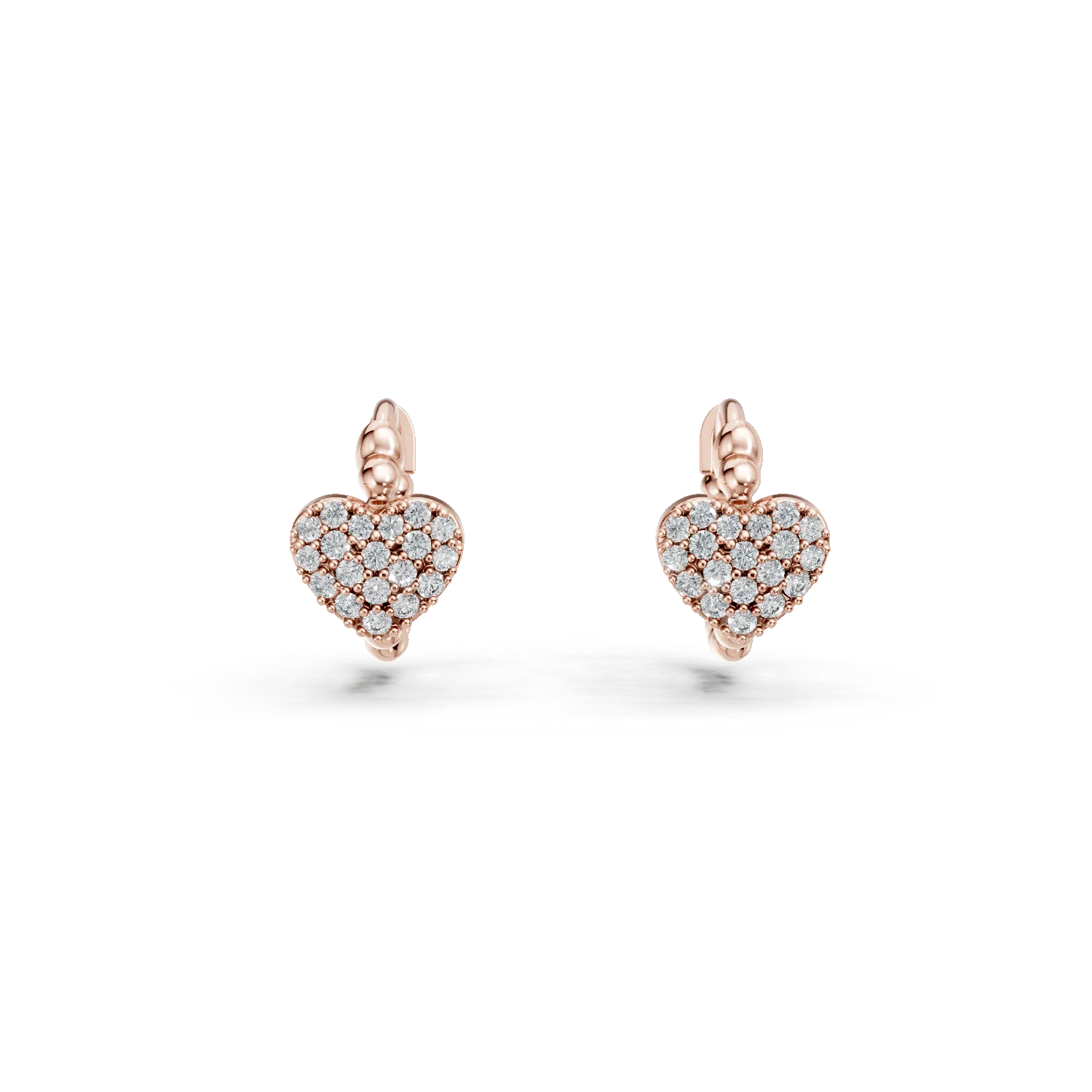 14K rose gold earrings