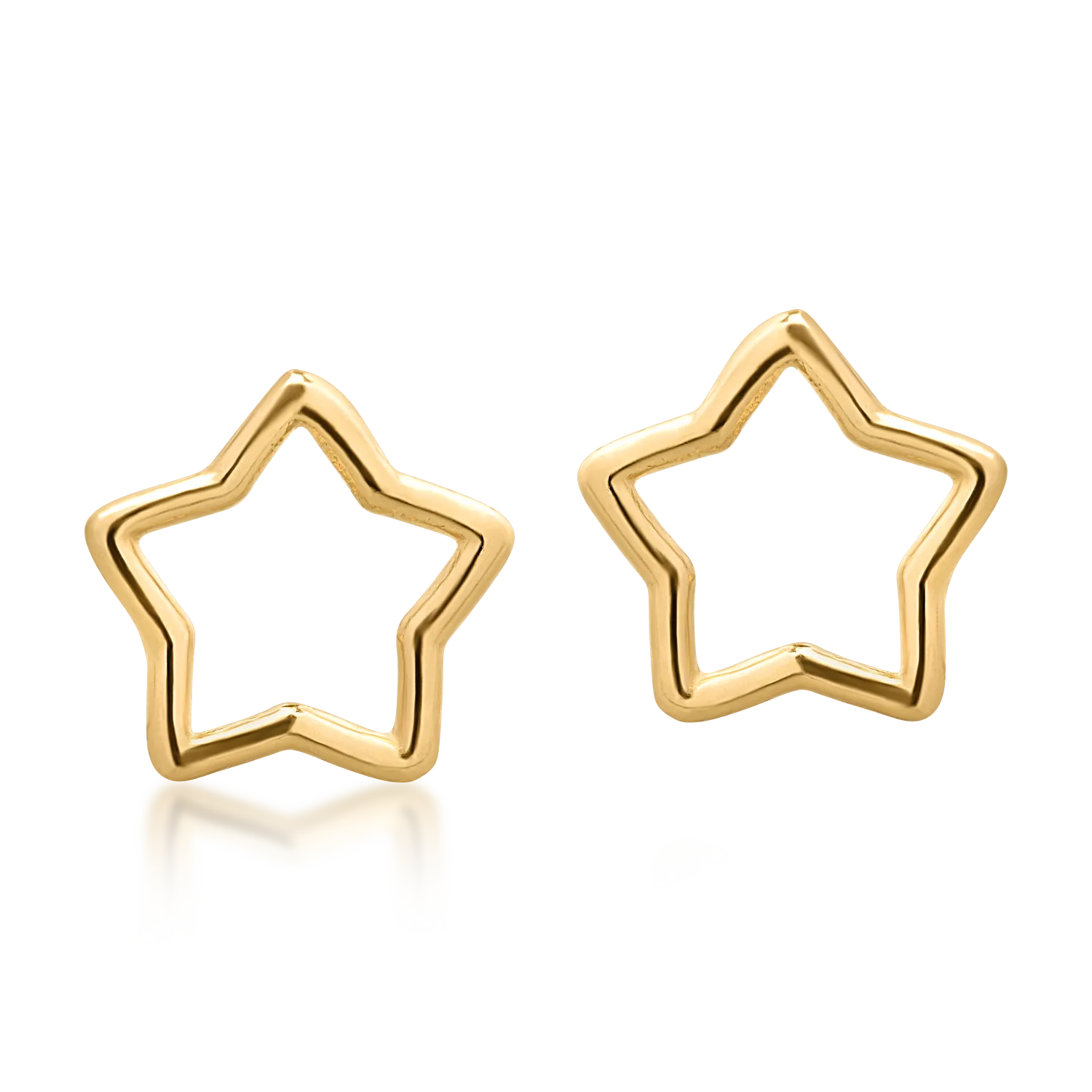 Cercei din aur galben de 14K - 1 | YEO