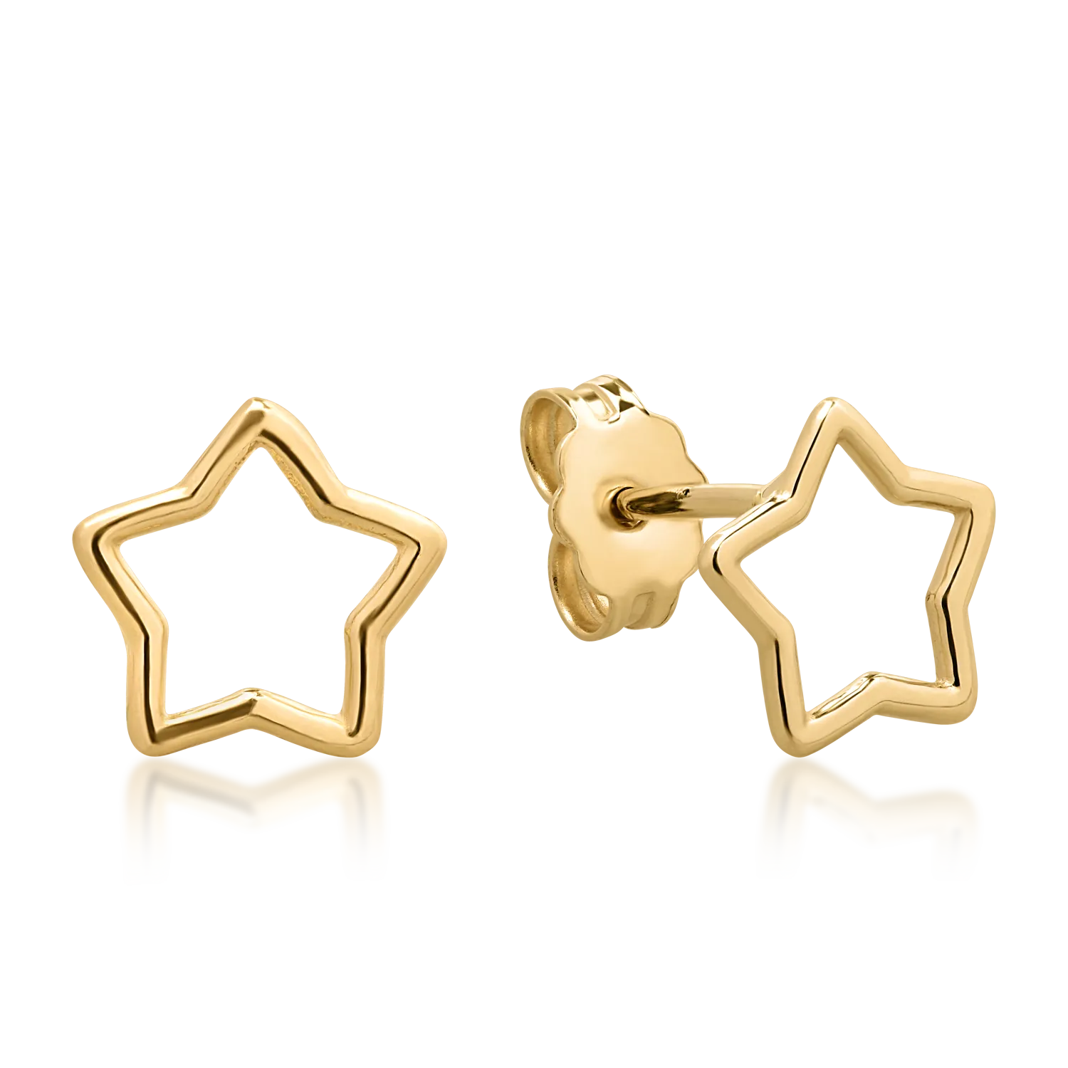 Cercei din aur galben de 14K