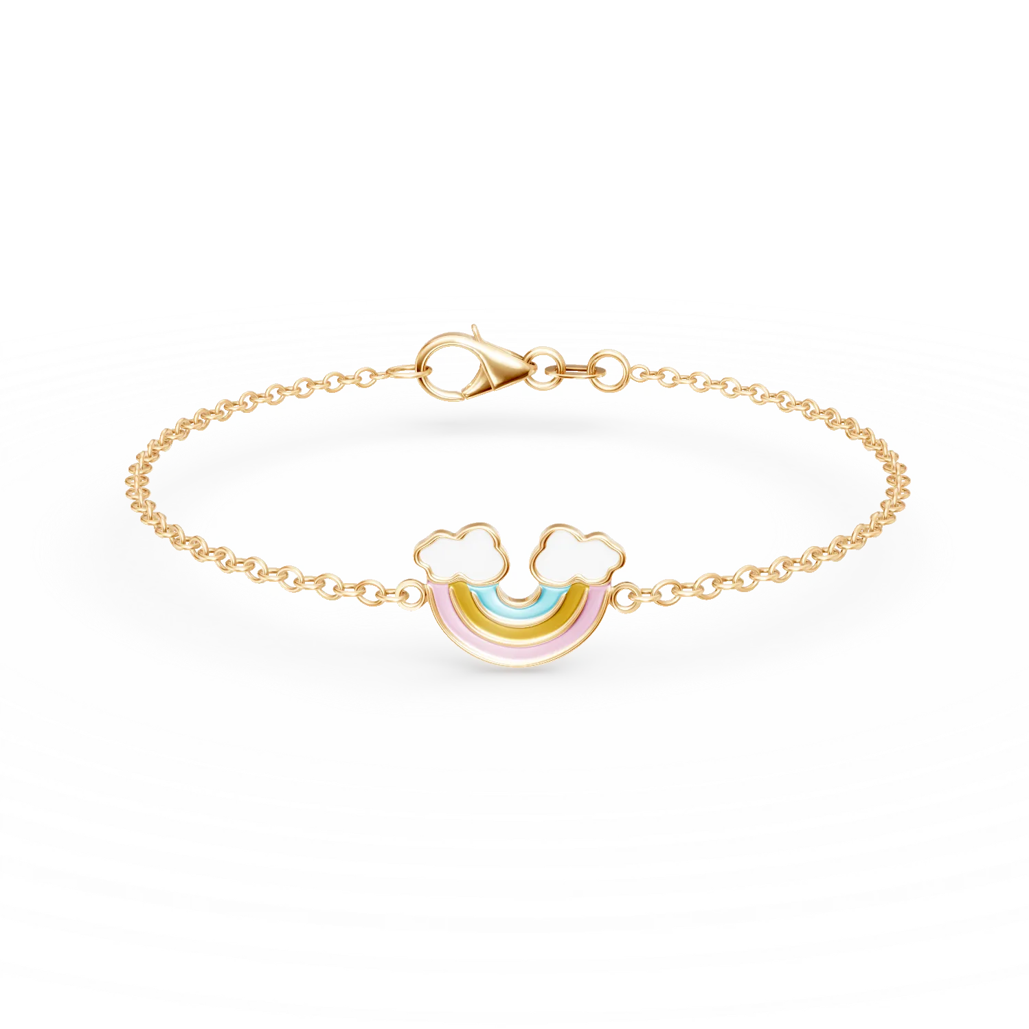 14K yellow gold children's bracelet