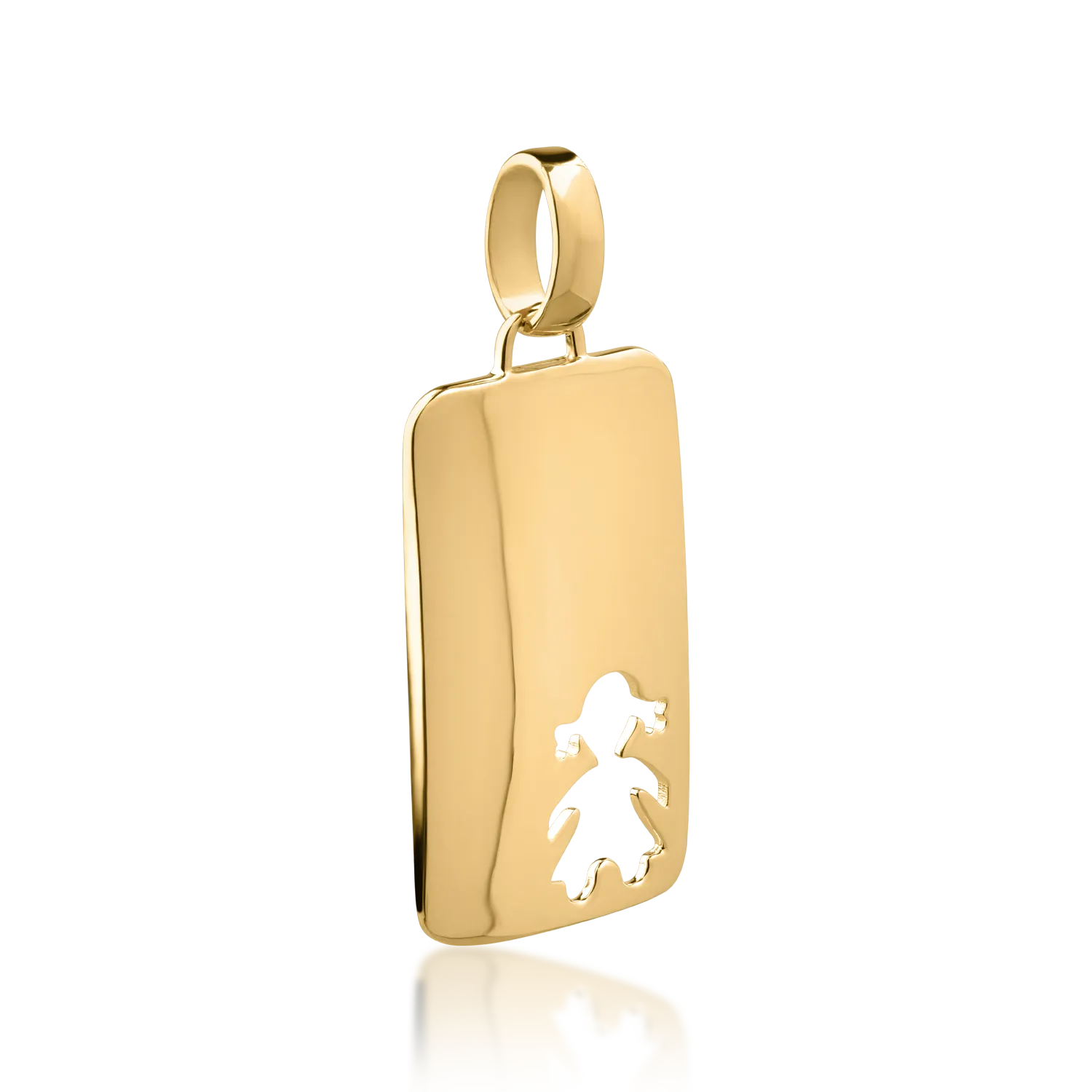 14K yellow gold pendant