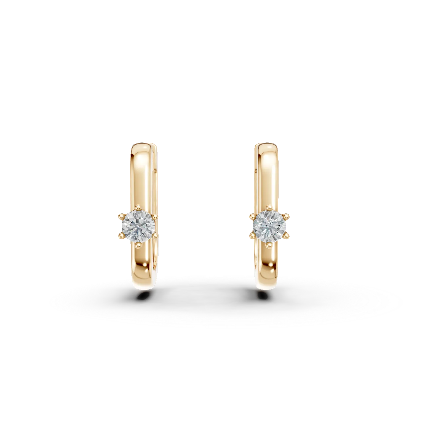 Kolczyki z 14K żółtego złota