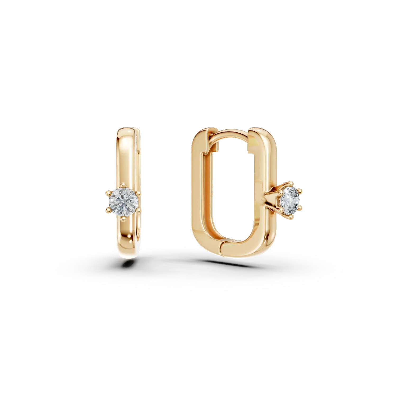 Обеци от 14K жълто злато