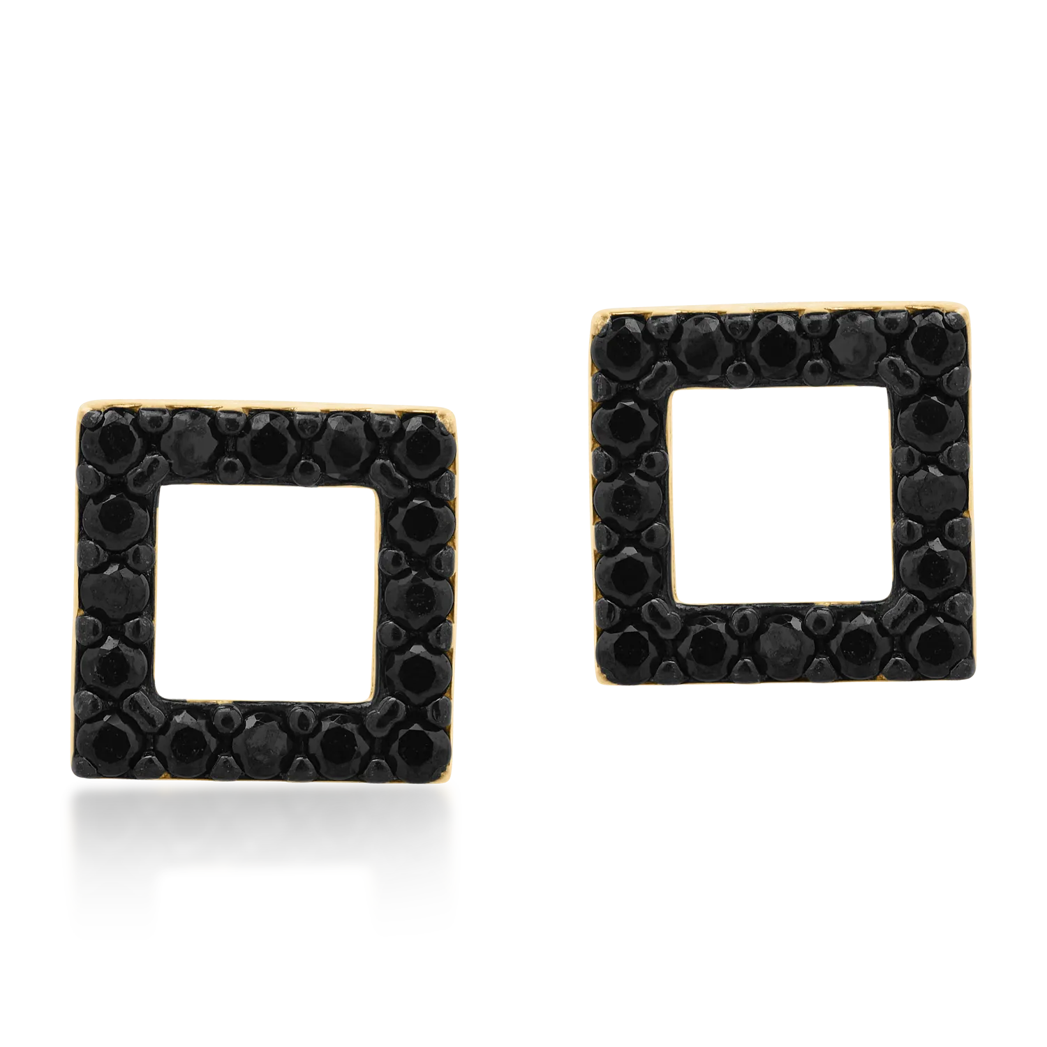 14K yellow gold earrings-151710