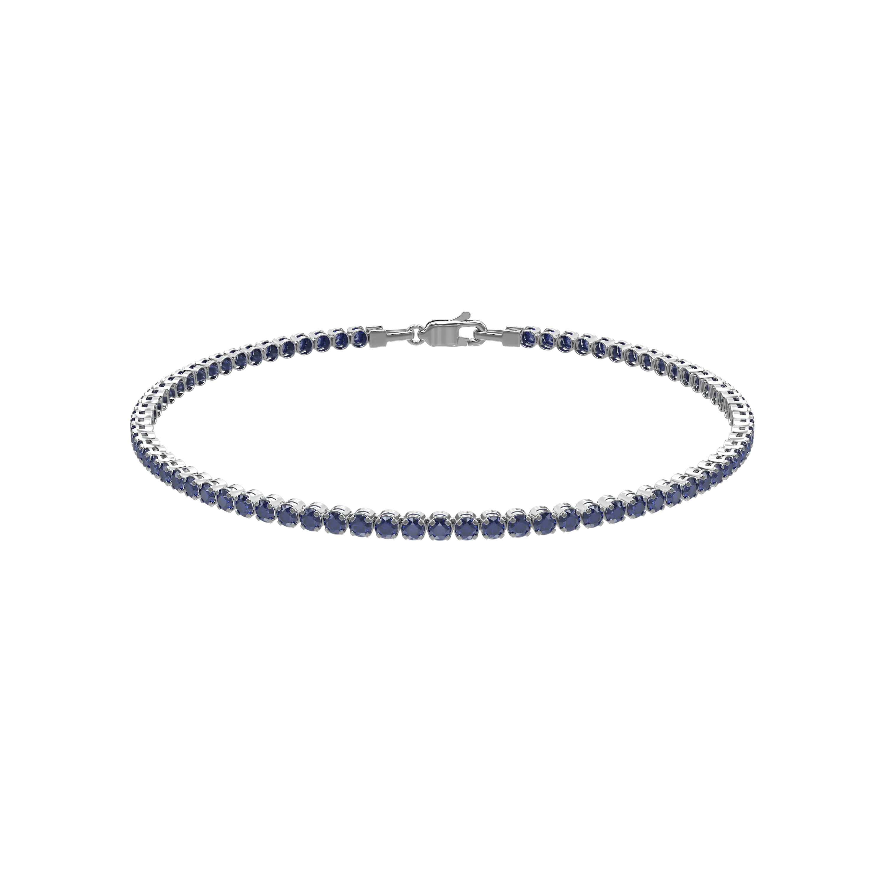 White gold tennis bracelet