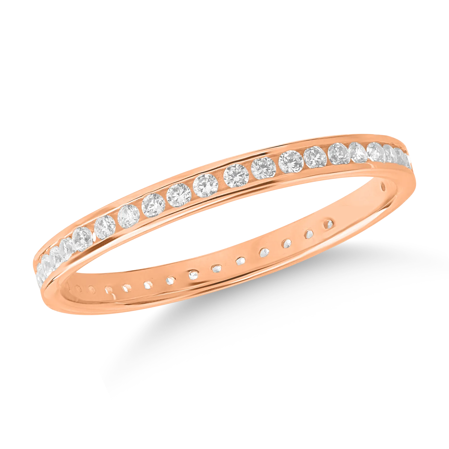 Eternity ring in rose gold