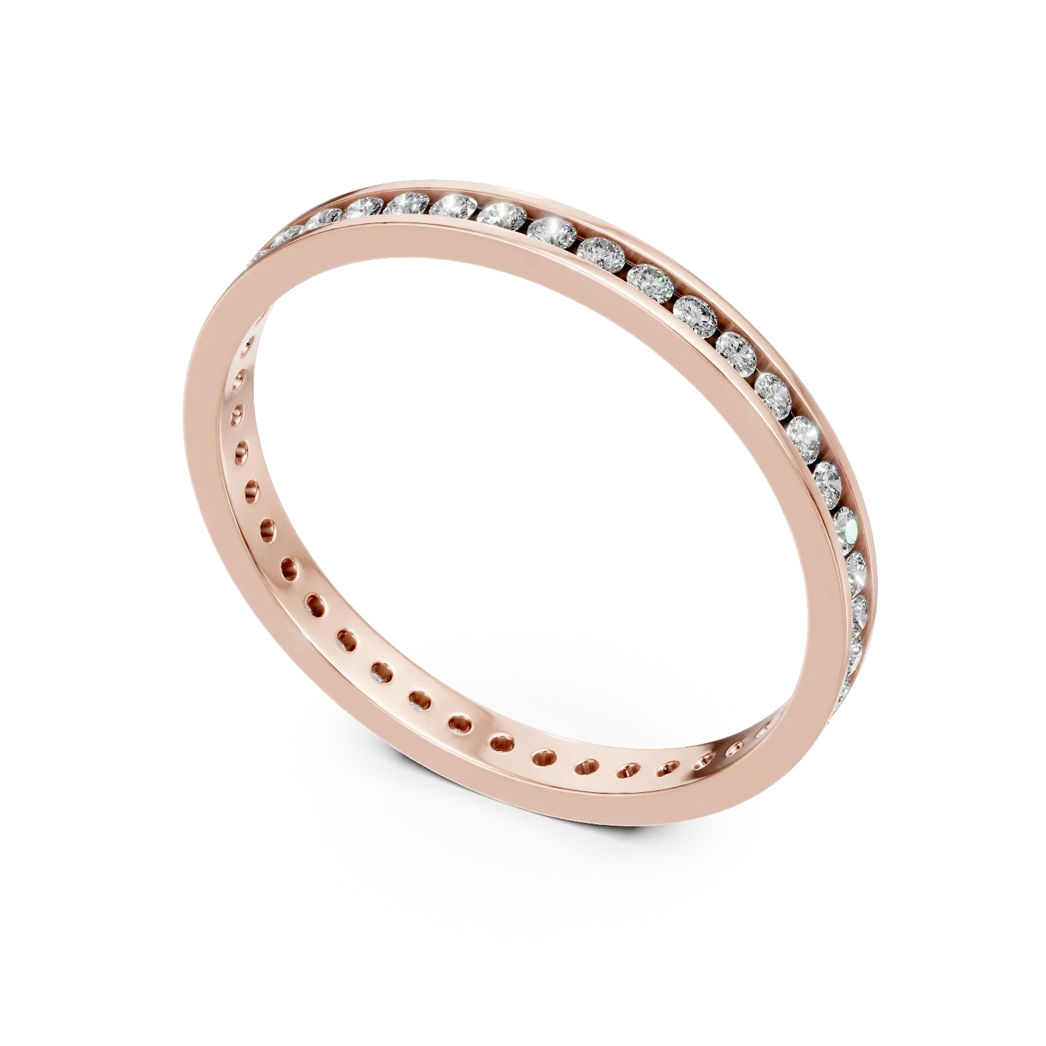 Inel eternity din aur roz