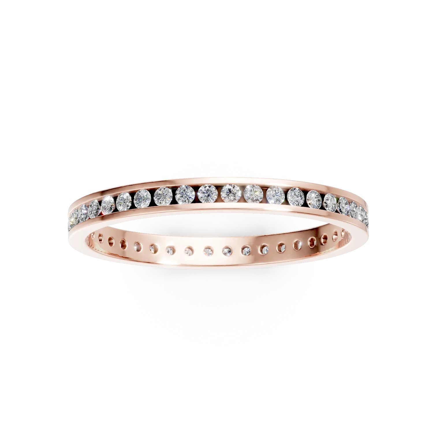 Inel eternity din aur roz