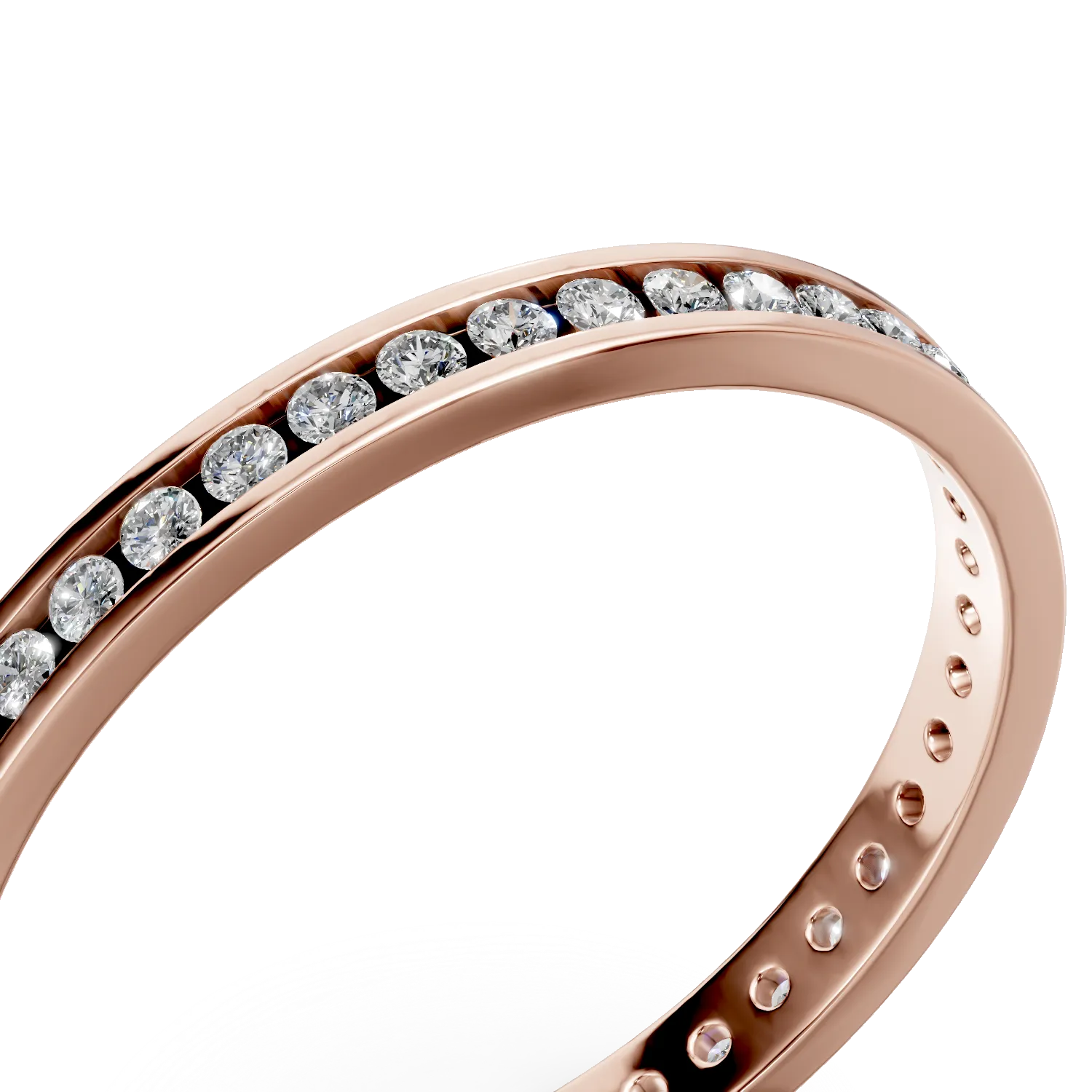 Inel eternity din aur roz