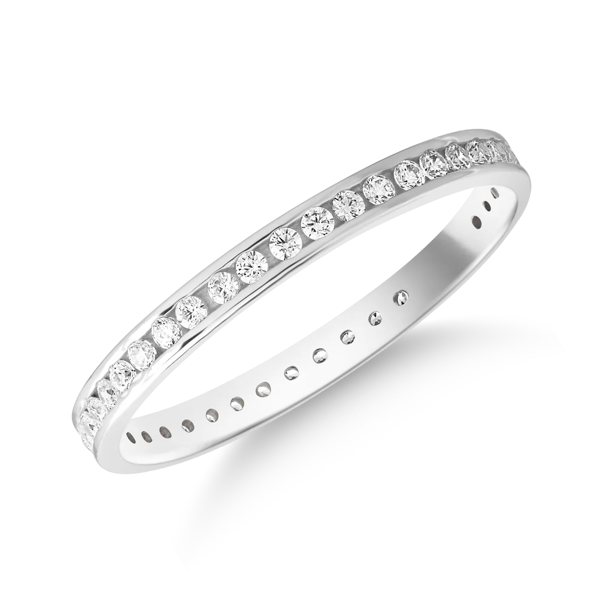 Eternity ring in white gold