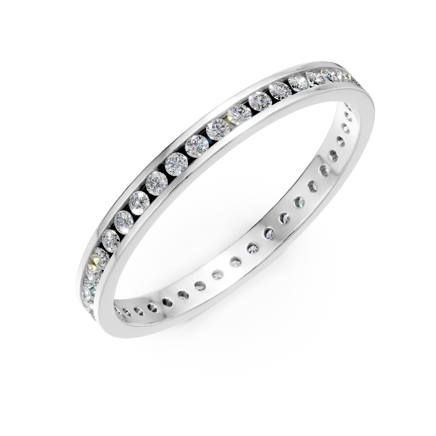 Inel eternity din aur alb-152886