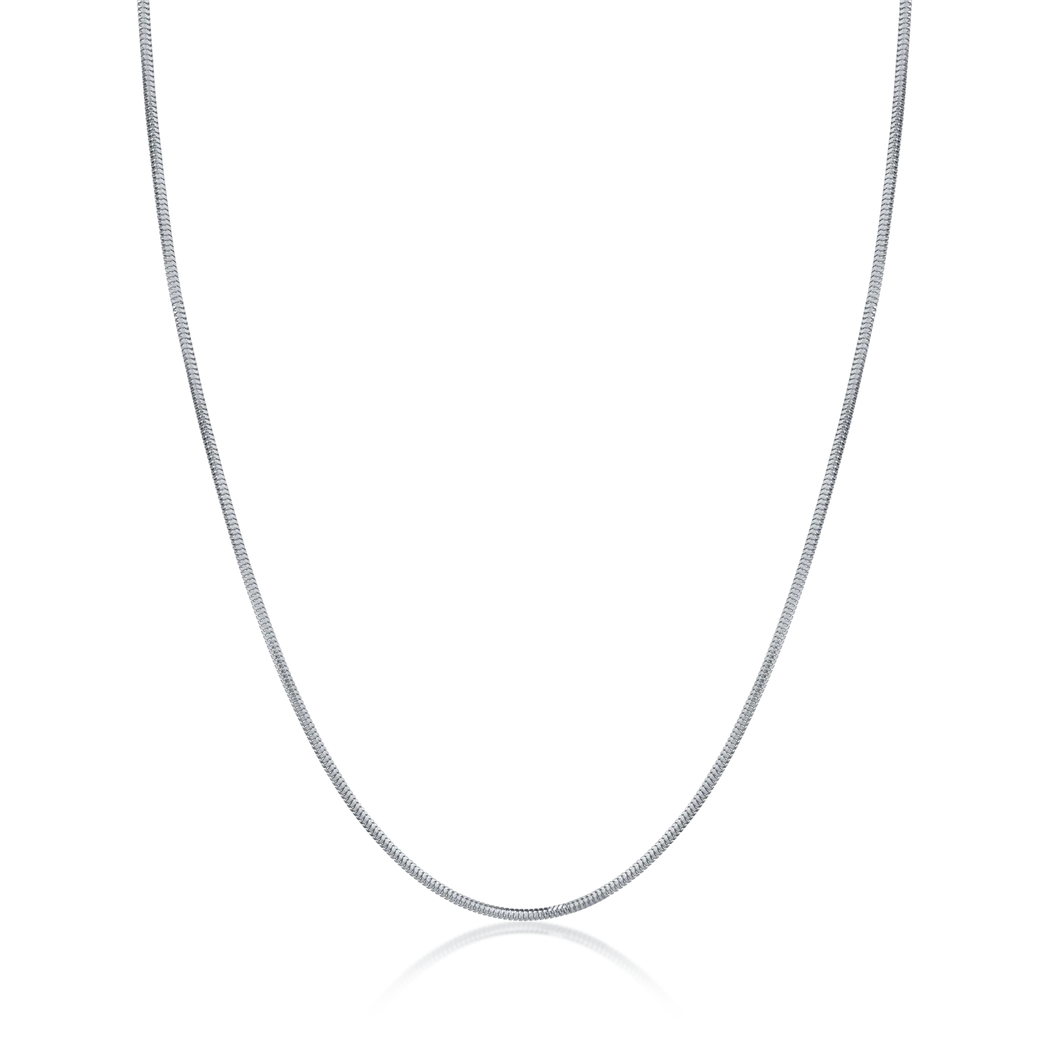 14K white gold chain