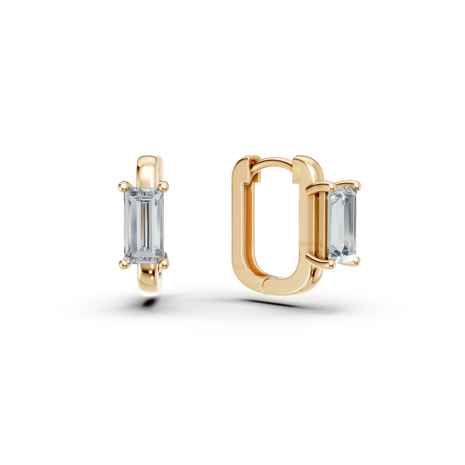 Обеци от 14K жълто злато