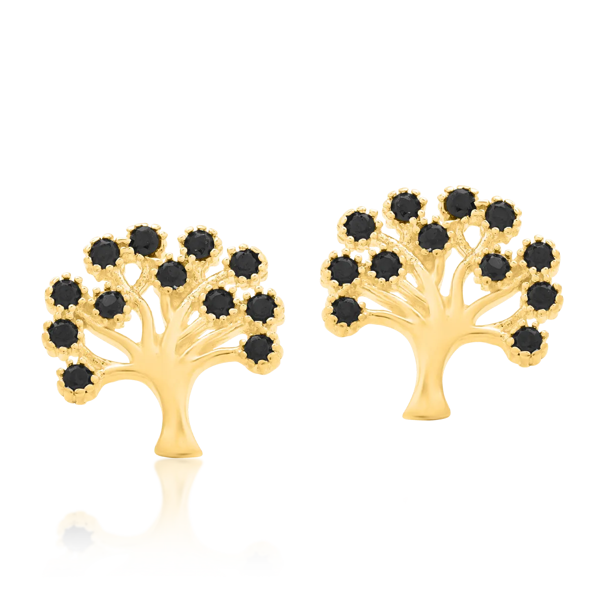 Fülbevaló Életfa 14K-os sárga aranyból-2357