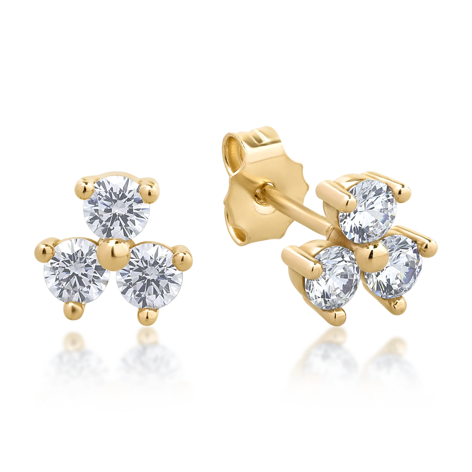 14K yellow gold earrings