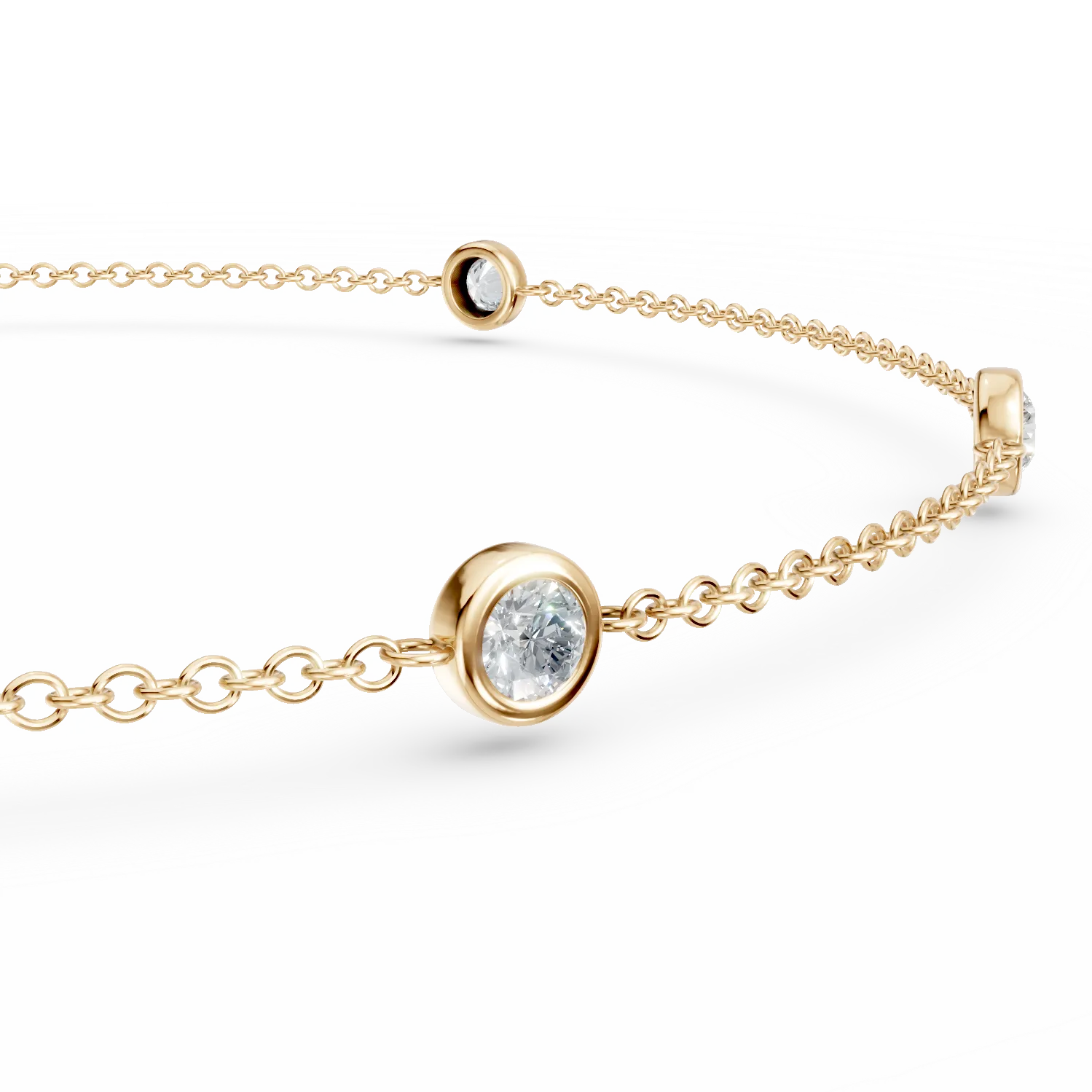 Bratara din aur galben de 14K