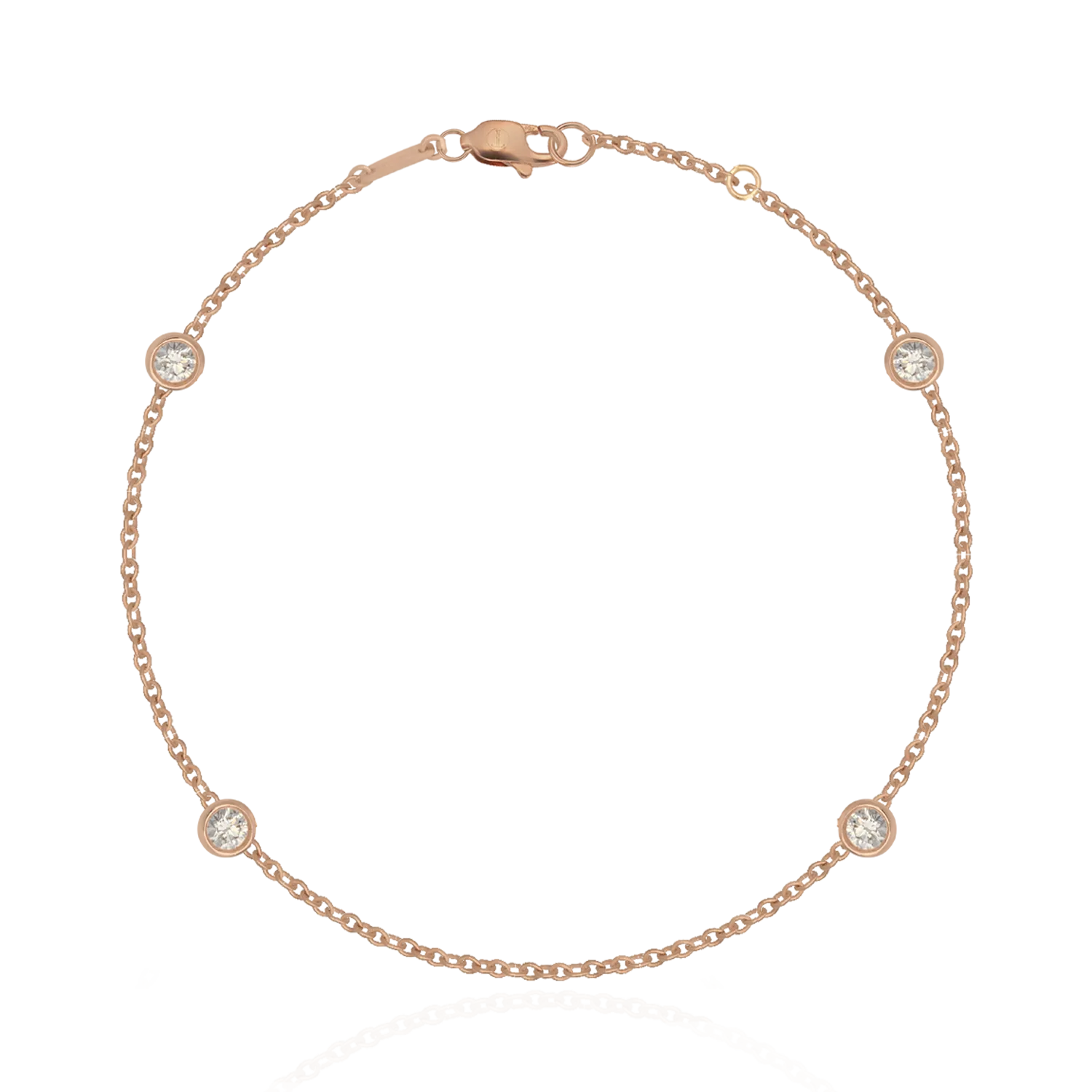 14K rózsa arany karkötő