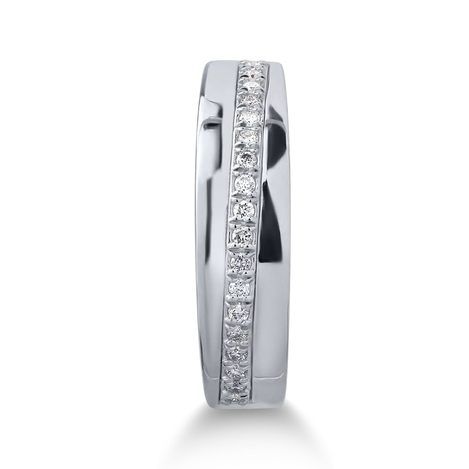 Inel din aur alb cu diamante de 0.11ct