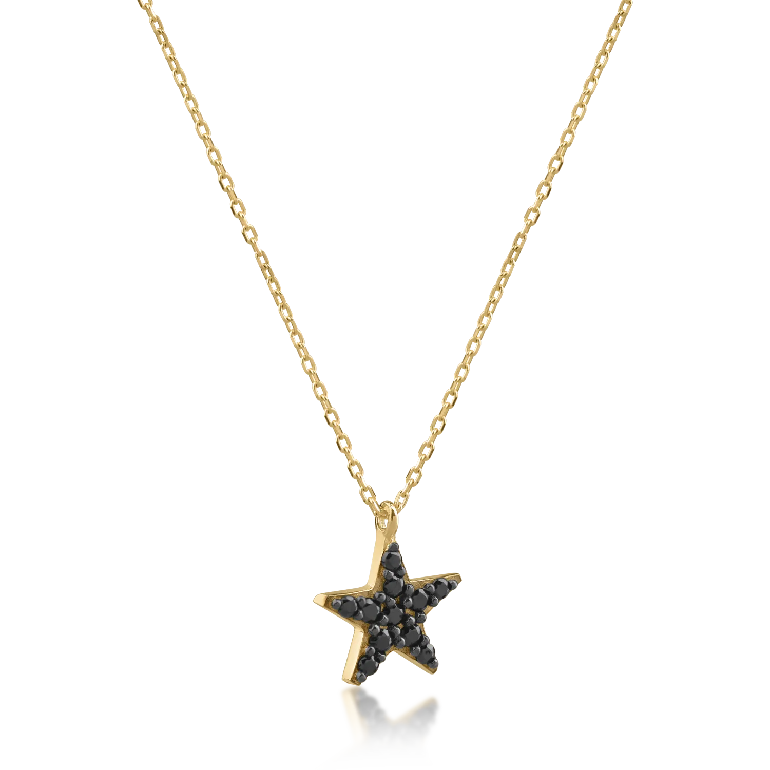 Naszyjnik z gwiazdą z żółtego złota