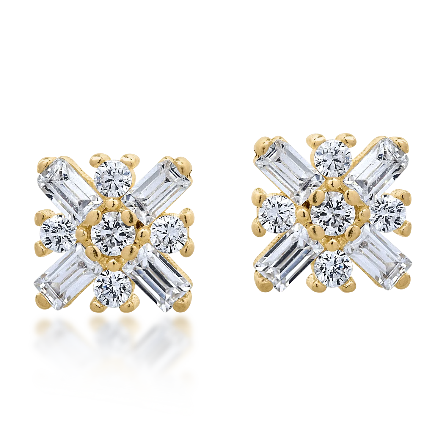 Kolczyki z 14K żółtego złota-152745