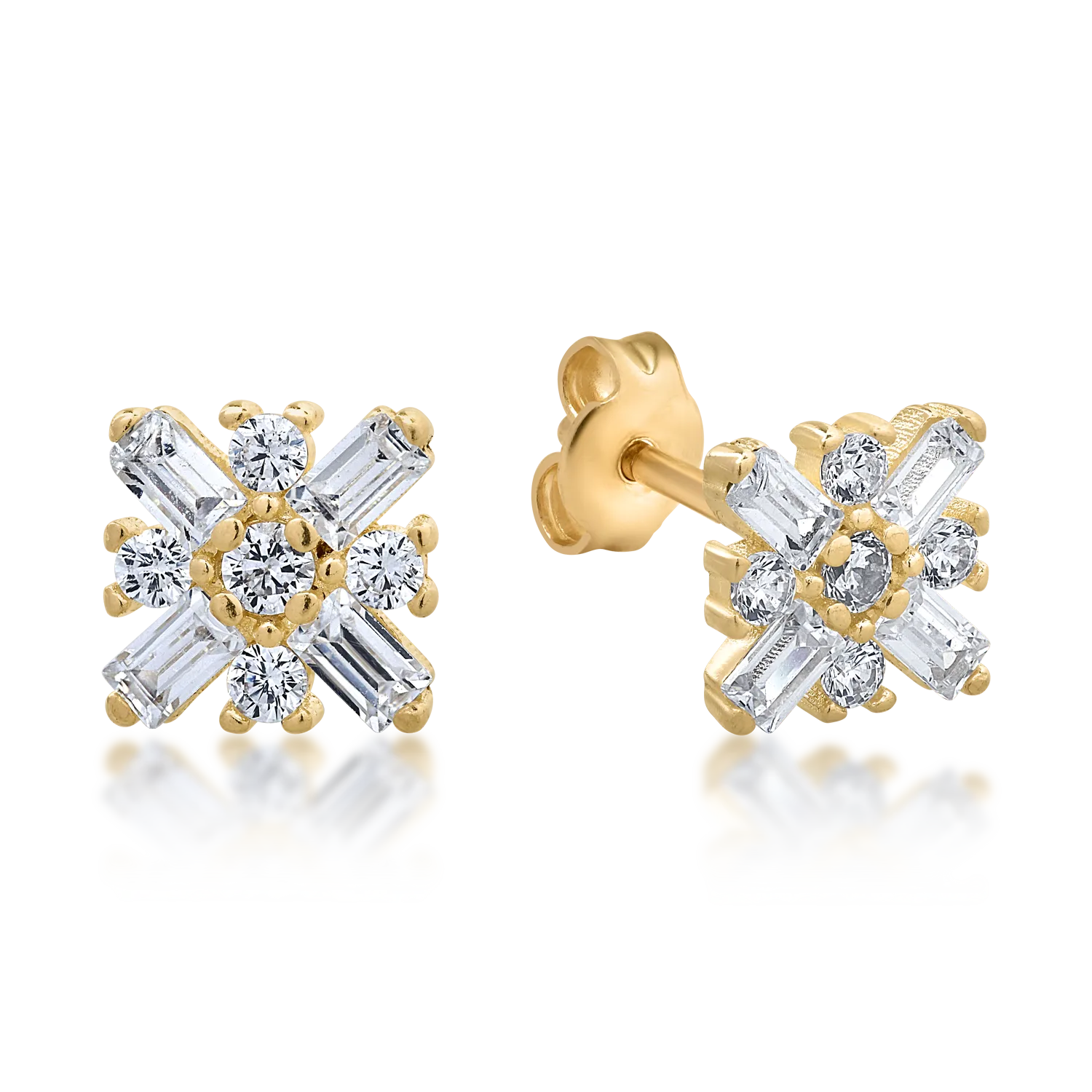 Kolczyki z 14K żółtego złota