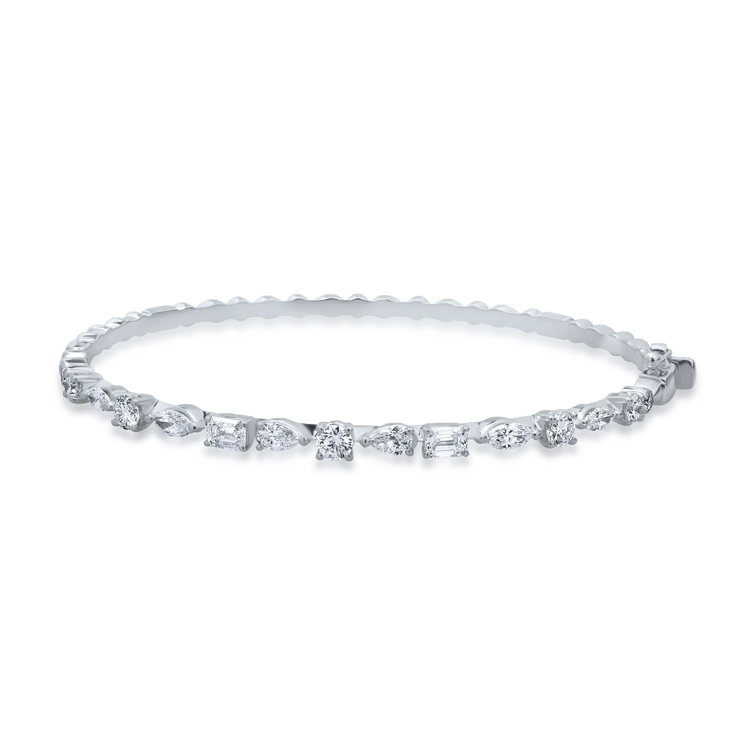 18K white gold bracelet with 2.12ct diamonds